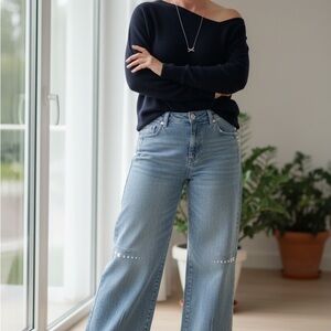 Democracy Sky Blue Wide Leg Jeans